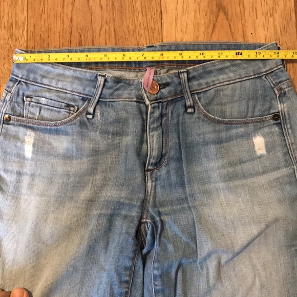 🇺🇸 EARNEST SEWN sz 26 Esra Mid-Rise Skinny Jeans Premium Salvage Light Denim - Picture 10 of 16